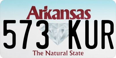 AR license plate 573KUR
