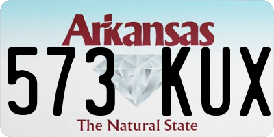 AR license plate 573KUX