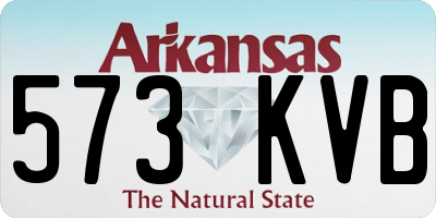 AR license plate 573KVB