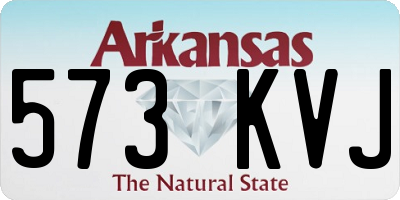 AR license plate 573KVJ