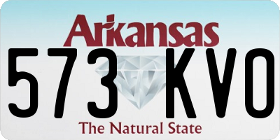 AR license plate 573KVO