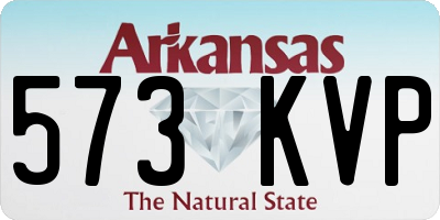 AR license plate 573KVP