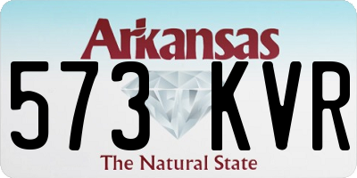 AR license plate 573KVR