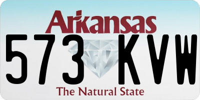 AR license plate 573KVW