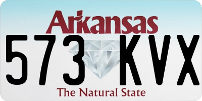 AR license plate 573KVX