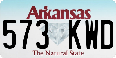 AR license plate 573KWD