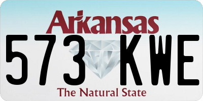 AR license plate 573KWE