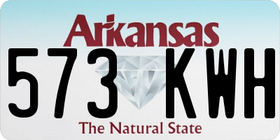 AR license plate 573KWH