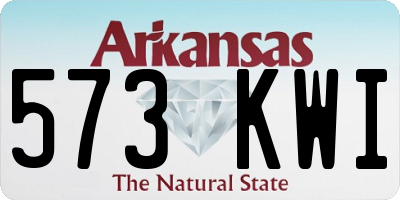 AR license plate 573KWI