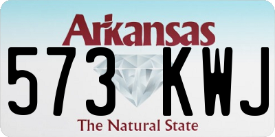 AR license plate 573KWJ
