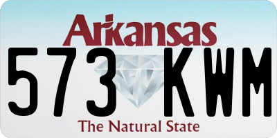 AR license plate 573KWM