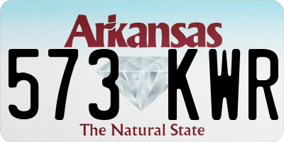 AR license plate 573KWR