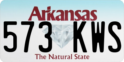 AR license plate 573KWS