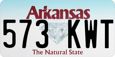 AR license plate 573KWT