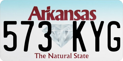 AR license plate 573KYG