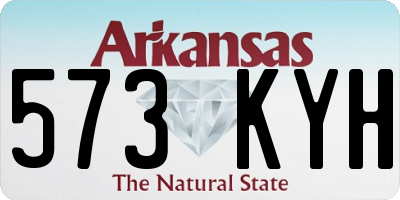 AR license plate 573KYH