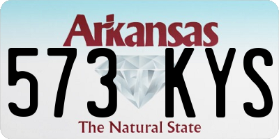 AR license plate 573KYS