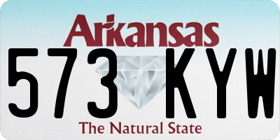 AR license plate 573KYW