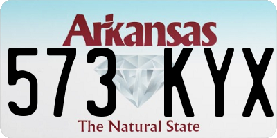 AR license plate 573KYX