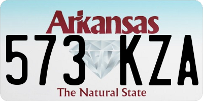 AR license plate 573KZA