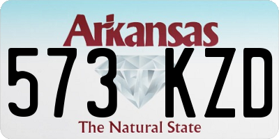 AR license plate 573KZD