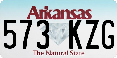 AR license plate 573KZG