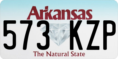 AR license plate 573KZP