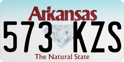 AR license plate 573KZS