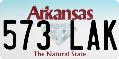 AR license plate 573LAK