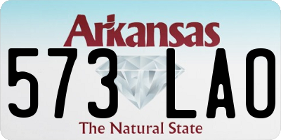 AR license plate 573LAO