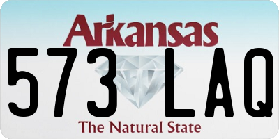 AR license plate 573LAQ