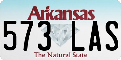 AR license plate 573LAS