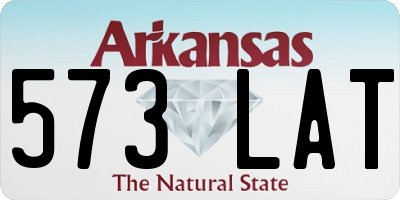 AR license plate 573LAT