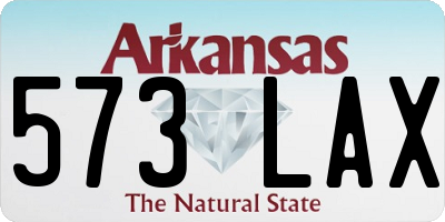 AR license plate 573LAX