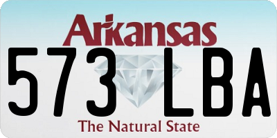 AR license plate 573LBA