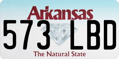 AR license plate 573LBD