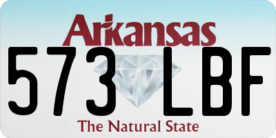 AR license plate 573LBF
