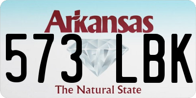 AR license plate 573LBK
