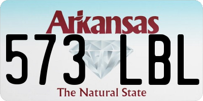 AR license plate 573LBL