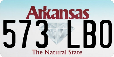AR license plate 573LBO