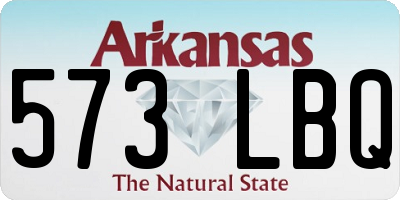 AR license plate 573LBQ