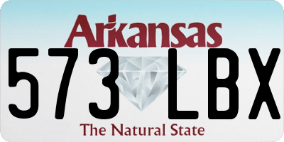 AR license plate 573LBX