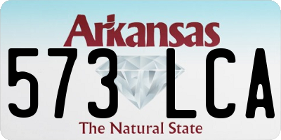 AR license plate 573LCA