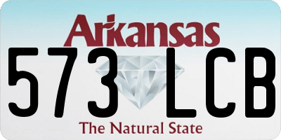 AR license plate 573LCB