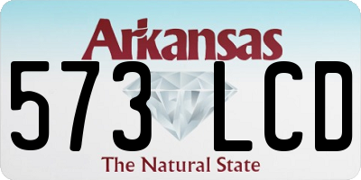 AR license plate 573LCD