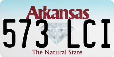 AR license plate 573LCI