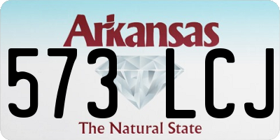 AR license plate 573LCJ