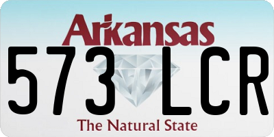 AR license plate 573LCR