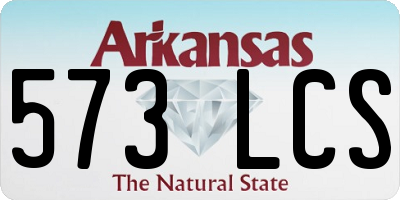 AR license plate 573LCS