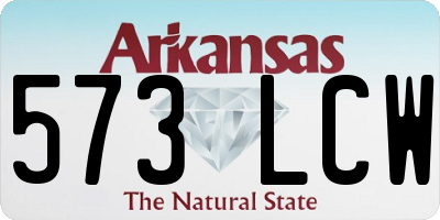 AR license plate 573LCW